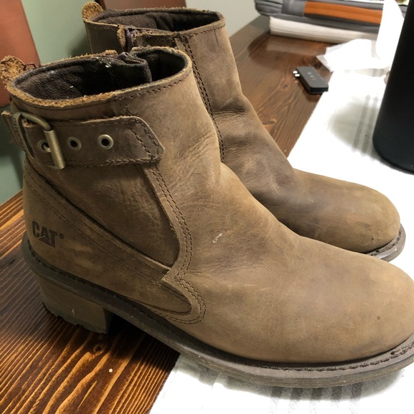 Caterpillar Shoes Caterpillar Leather Work Boots Poshmark